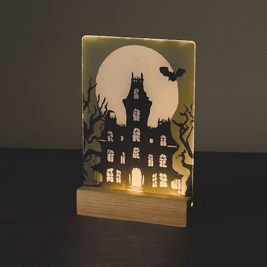 Light Up Haunted House Paint-by-Number Acrylic Surface Kit by Artist's Loft®